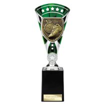 Cobra Star Running Trophy | Green & Silver | 255mm