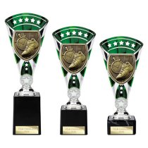 Cobra Star Running Trophy | Green & Silver | 255mm
