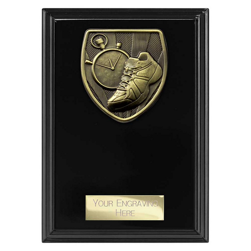 Cobra Plaque Running Trophy | Black | 150mm