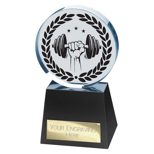 Emperor Weightlifting Crystal Trophy | 155mm
