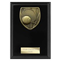 Cobra Plaque Tennis Trophy | Black | 150mm
