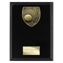 Cobra Plaque Tennis Trophy | Black | 175mm