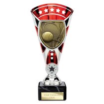 Cobra Star Tennis Trophy | Red & Silver | 210mm