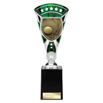 Cobra Star Tennis Trophy | Green & Silver | 255mm