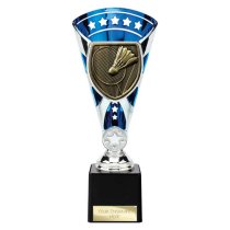 Cobra Star Badminton Trophy | Blue & Silver | 230mm