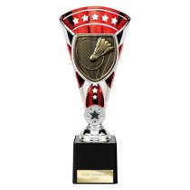 Cobra Star Badminton Trophy | Red & Silver | 230mm