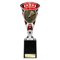 Cobra Star Badminton Trophy | Red & Silver | 255mm