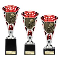 Cobra Star Badminton Trophy | Red & Silver | 255mm