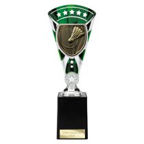 Cobra Star Badminton Trophy | Green & Silver | 255mm
