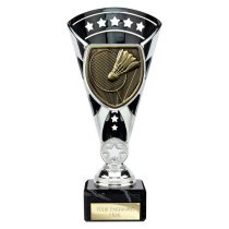 Cobra Star Badminton Trophy | Black & Silver | 210mm
