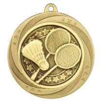 Superstar Badminton Medal | Gold | 60mm