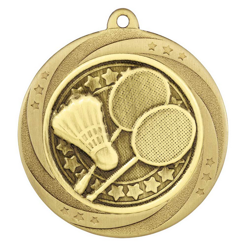 Superstar Badminton Medal | Gold | 60mm