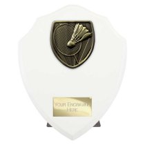 Cobra Shield Badminton Trophy | White | 175mm