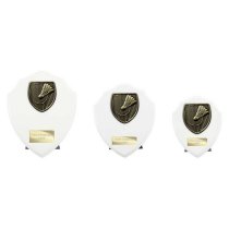 Cobra Shield Badminton Trophy | White | 175mm