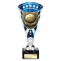 Cobra Star Basketball Trophy | Blue & Silver | 210mm
