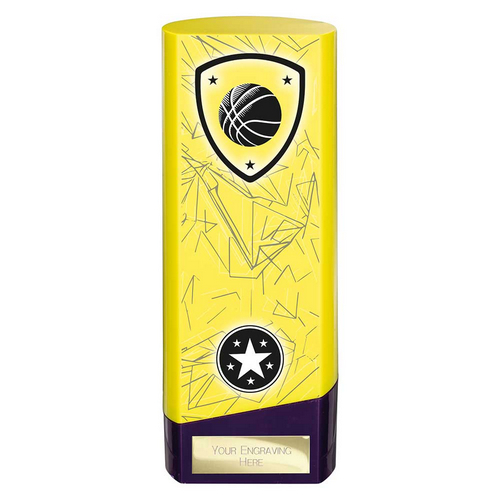 Prime Heavyweight Basketball Trophy | Yellow | 190mm