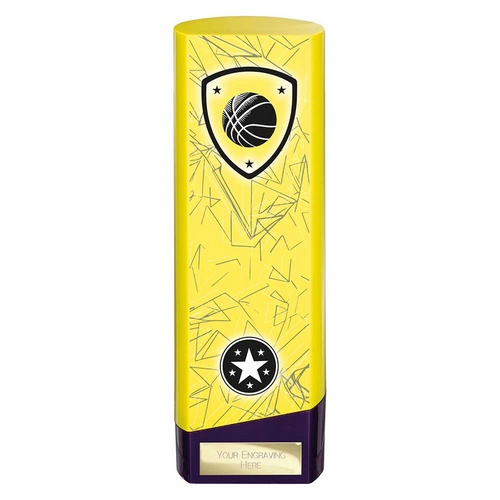 Prime Heavyweight Basketball Trophy | Yellow | 220mm