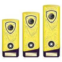 Prime Heavyweight Basketball Trophy | Yellow | 220mm