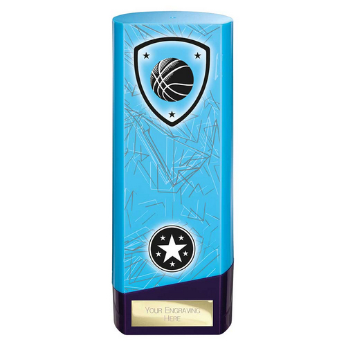 Prime Heavyweight Basketball Trophy | Blue | 190mm