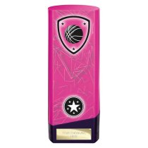 Prime Heavyweight Basketball Trophy | Pink | 190mm