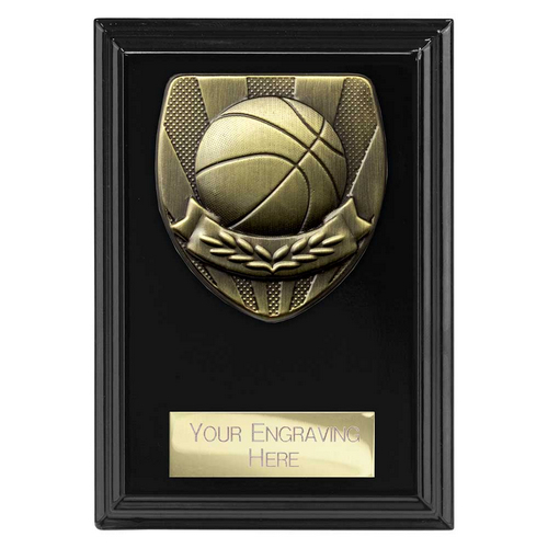 Cobra Plaque Basketball Trophy | Black | 125mm