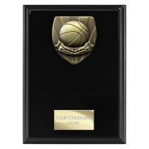 Cobra Plaque Basketball Trophy | Black | 175mm