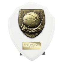 Cobra Shield Basketball Trophy | White | 125mm