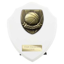 Cobra Shield Basketball Trophy | White | 150mm