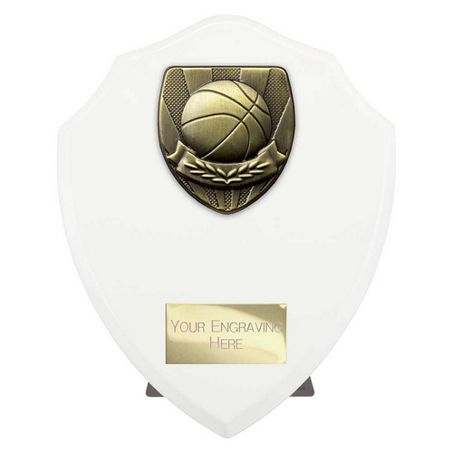 Cobra Shield Basketball Trophy | White | 175mm