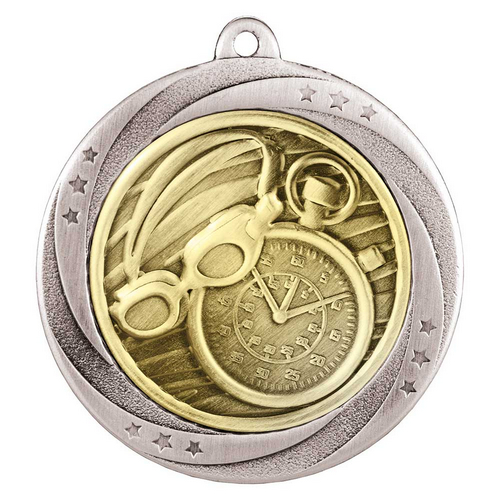 Superstar Swimming Medal | Silver | 60mm