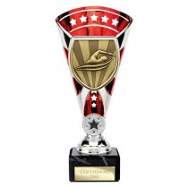 Cobra Star Swimming Trophy | Red & Silver | 210mm