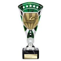 Cobra Star Swimming Trophy | Green & Silver | 210mm