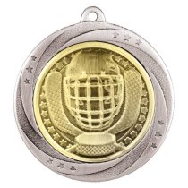 Superstar Ice Hockey Medal | Silver | 60mm