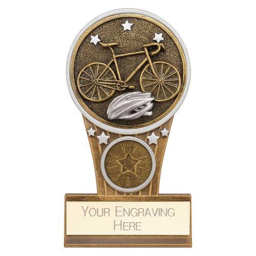Ikon Hero Cycling Glass Trophy | 125mm