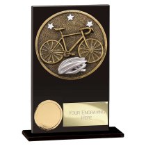 Ikon Hero Cycling Glass Trophy | 125mm