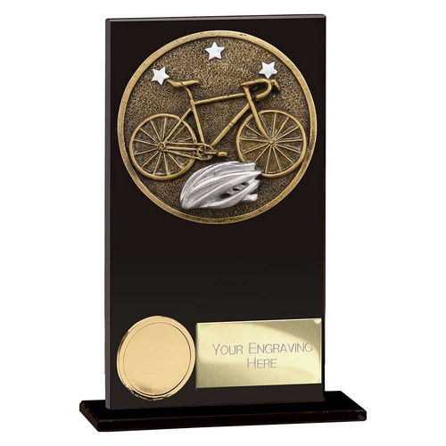 Ikon Hero Cycling Glass Trophy | 140mm