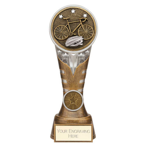 Ikon Hero Cycling Glass Trophy | 180mm