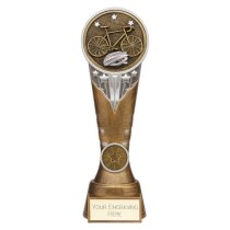 Ikon Hero Cycling Glass Trophy | 200mm