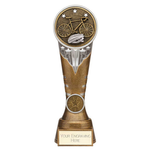 Ikon Hero Cycling Glass Trophy | 200mm