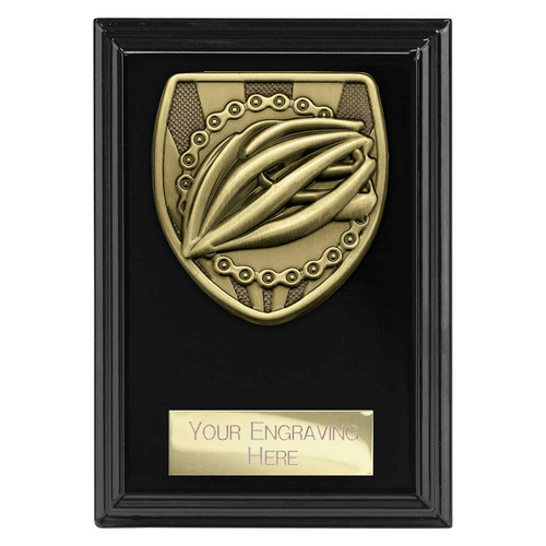 Cobra Plaque Cycling Trophy | Black | 125mm