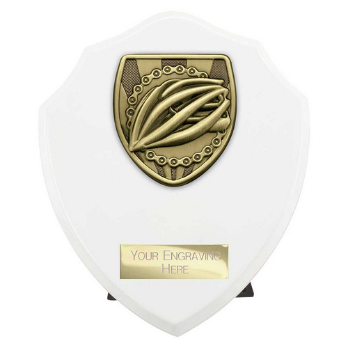 Cobra Shield Cycling Trophy | White | 150mm