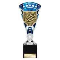 Cobra Star Cycling Trophy | Blue & Silver | 230mm
