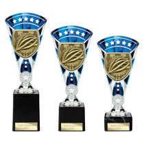 Cobra Star Cycling Trophy | Blue & Silver | 230mm
