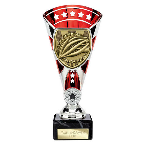 Cobra Star Cycling Trophy | Red & Silver | 210mm