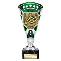 Cobra Star Cycling Trophy | Green & Silver | 210mm