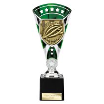 Cobra Star Cycling Trophy | Green & Silver | 230mm