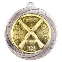 Superstar Clay Pigeon Medal | Silver | 60mm