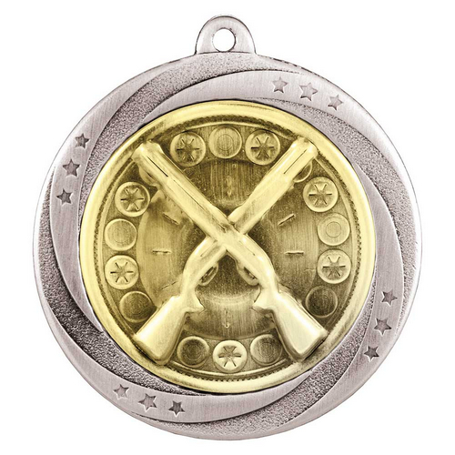 Superstar Clay Pigeon Medal | Silver | 60mm