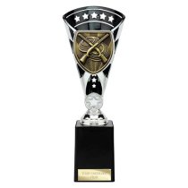 Cobra Star Clay Pigeon Shooting Trophy | Black & Silver | 255mm