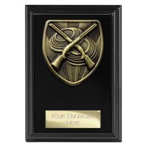 Cobra Plaque Clay Pigeon Shooting Trophy | Black | 125mm